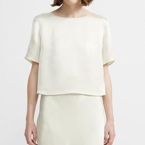 NWOT Theory Hammered Viscose Top